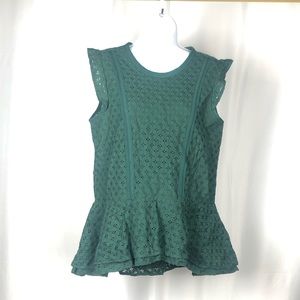Banana Republic peplum lace top